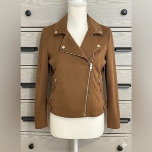LOFT Women's Faux Suede Moto Jacket